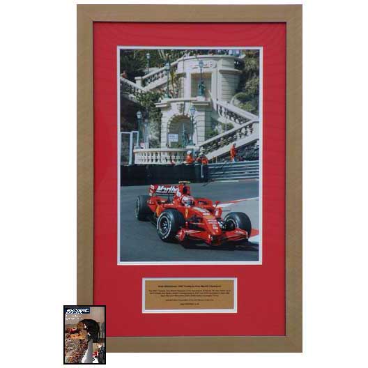 Unbranded Kimi Randauml;ikkandouml;nen signed and framed 2007 photo presentation - WAS andpound;249.99