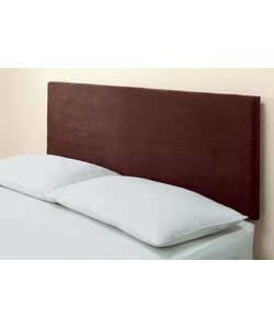 Kingsize Faux Suede Headboard - Chocolate