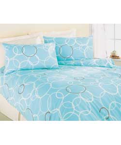 Kira King Size Duvet Cover Set - Teal