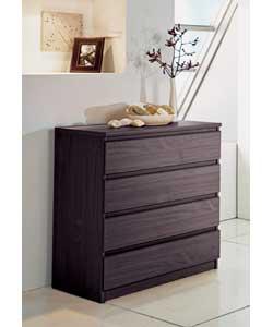 Kolari 4 Drawer Chest - Chocolate