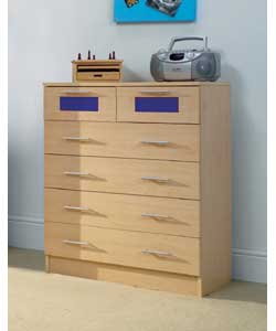 Koza Maple 4 Plus 2 Drawer Chest