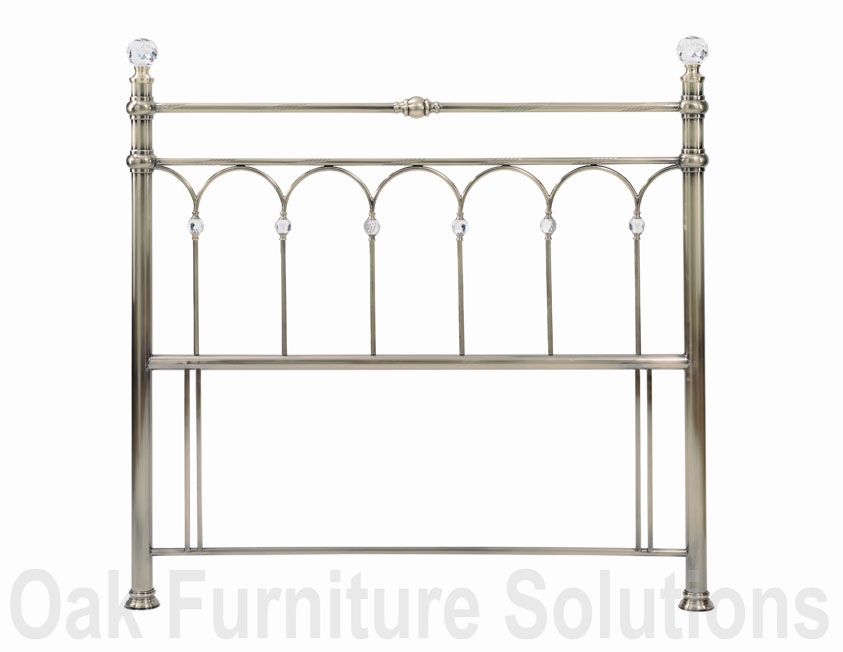 Unbranded Krystal Antique Brass Headboard - 135cm - Double