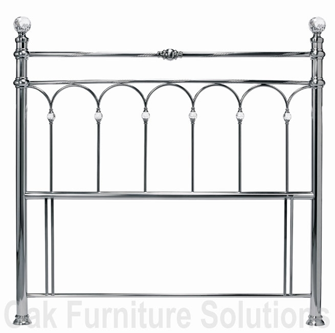 Unbranded Krystal Antique Nickel Headboard (135cm - Double)