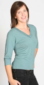 Ladies V/Neck 3/4 Sleeve Top