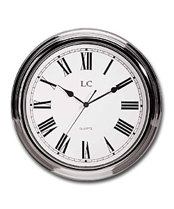 Chrome Roman Dial Clock.