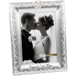 Unbranded Large Portrait Happily Ever After Photo Frame