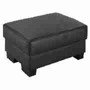 Unbranded Lawson Leather Footstool, Black