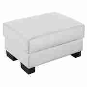 Unbranded Lawson Leather Footstool, White