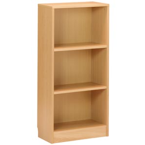 Laya Low Narrow Bookcase- Beech