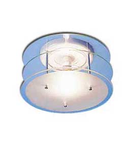 Layered Glass Flush Light Fitting