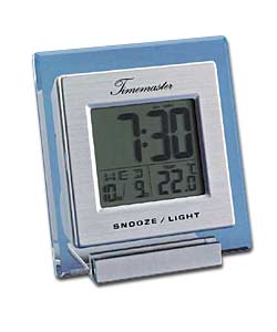 LCD Silver Clock