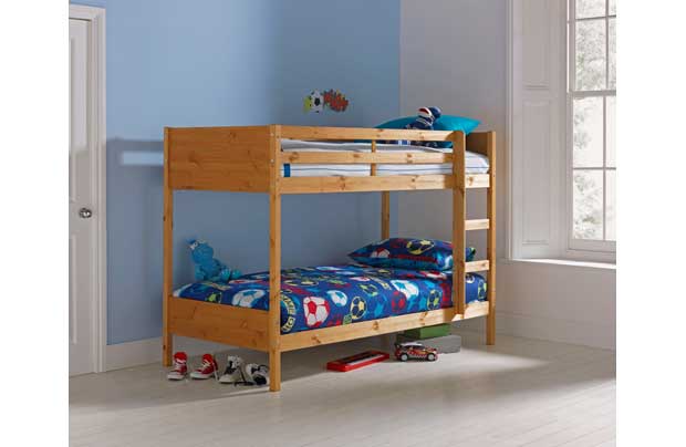 Leila Single Bunk Bed Frame - Antique Pine