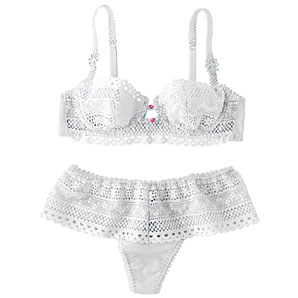 Lejaby Underwired Half Cup Bra- White- 36B