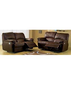 A stylish suite with pocket sprung foam filled seat cushions, and soft fibre filled arm pads and bac