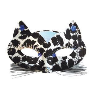 Unbranded Leopard eyemask, black/white