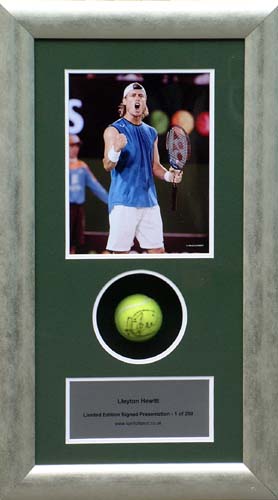 Unbranded Leyton Hewitt signed and framed limited edition presentation