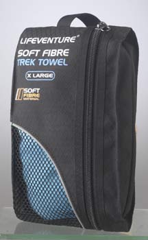 LIFEVENTURE SOFT FIBRE TREK TOWEL - EXTRA LARGE The Lifeventure range of ultra compact Trek Towels