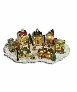 Light Up Village with Snow