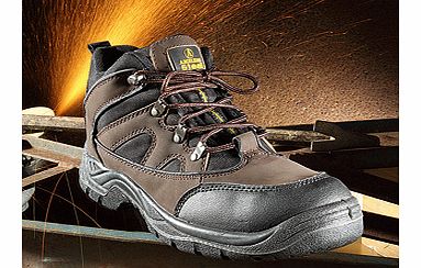 These work boots are designed for home maintenance, DIY, digging the garden or mowing the lawn. Unisex and lightweight, they have hidden steel toe caps and mid-sole protection. The soles are made of dual-density polyurethane with energy-absorbing hee