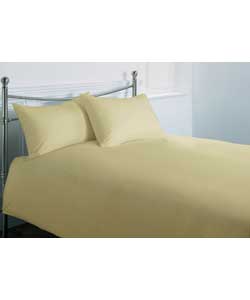 Unbranded Linen Polycotton Duvet Set - Single