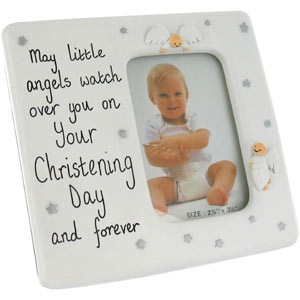 Unbranded Little Angels Christening Day Photo Frame