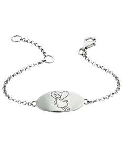 Unbranded Little Gems Sterling Silver ID Bracelet