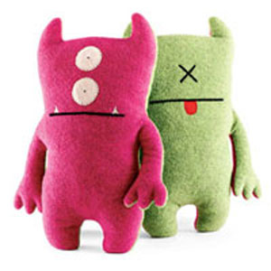 Unbranded Little Uglydoll Bop N Beep (Pink n Green)