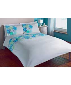 Lola King Size Duvet Cover Set - Blue