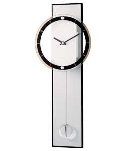 Quartz pendulum movement. Batteries supplied. Size (H)56, (D)22cm, Diameter 7.5cm