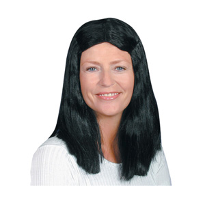 Long black wig
