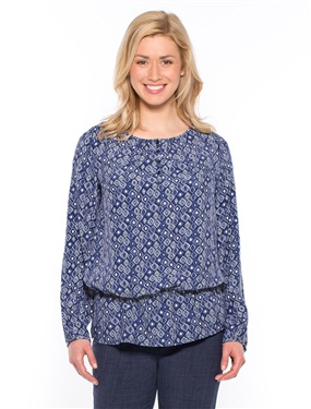 Unbranded Long-Sleeved Printed Blouse
