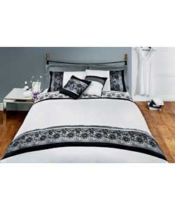 Unbranded Lucca Embroidered Kingsize Duvet Set