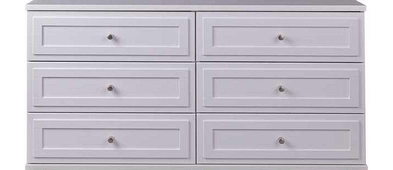 Unbranded Luxor 6 Drawer Chest - White