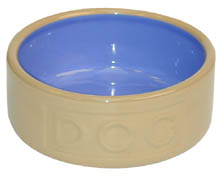 M C Bluelined Bowl 5" Dog