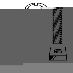 M6 X 35 ROOF BOLTS and NUTS CROSS SLOT. ZINC - M6 X 35 ROOFING BOLTS and NUTS CROSS SLOTTED. ZINC