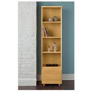 Unbranded Maddox 1 Drawer Single Bookcase, Oak