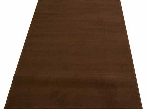 Unbranded Maestro Plain Chocolate Rug - 120 x 170cm