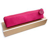 Unbranded Magenta Leather Pencil Case/ Make-up bag