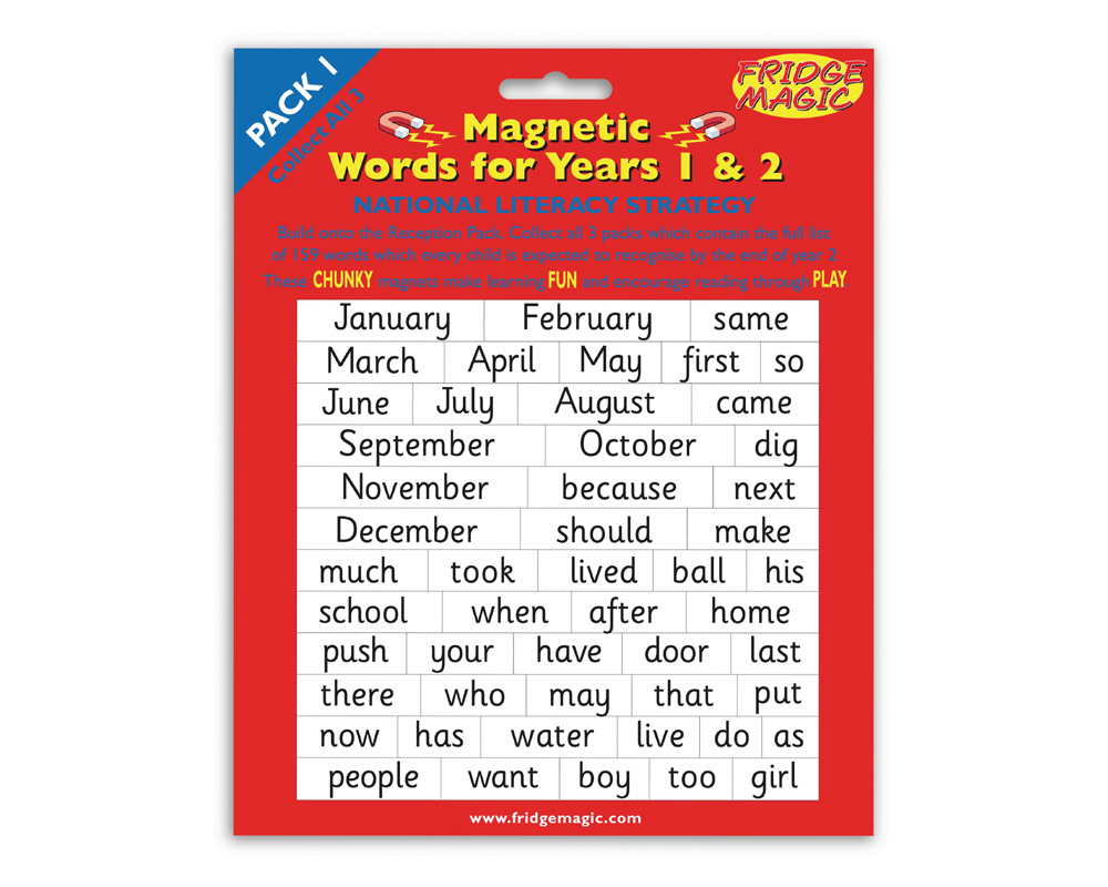 Unbranded Magnetic Words Yrs 1 and 2 Set One