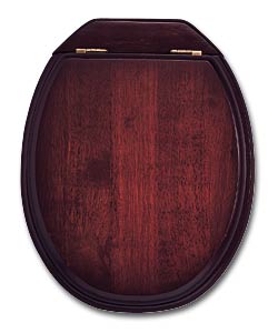 Mahogany Effect 3 Piece Toilet Seat