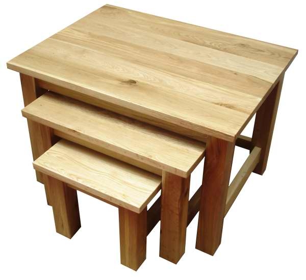 Unbranded Malano Oak Nest of Tables