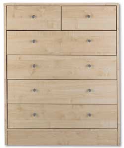 Malibu Maple Chest 4 plus 2 Drawer Chest