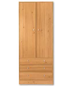 Malibu Pine 2 Door 3 Drawer Robe