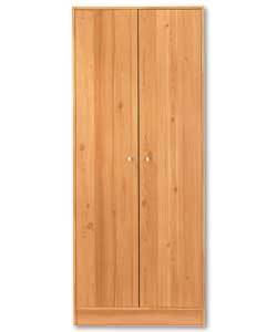 Malibu Pine 2 Door Wardrobe