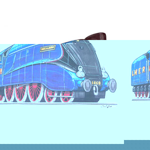 Mallard Train - Blue Kids T-shirt
