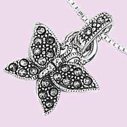 Marcasite Butterfly Pendant