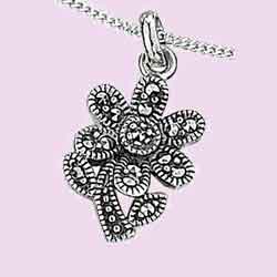 Marcasite Daisy Pendant