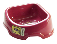 Pet Accessories - Marchioro 10in Corner Snack Bowl (Maroon)