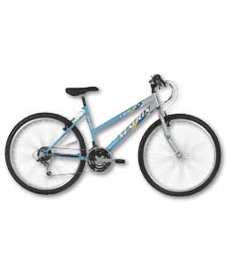 MTB Hi-Tensile steel frame. 18 speed Shimano gears