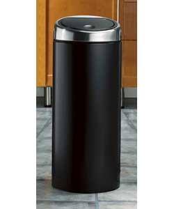 Matt Black 50L Touch Top Bin